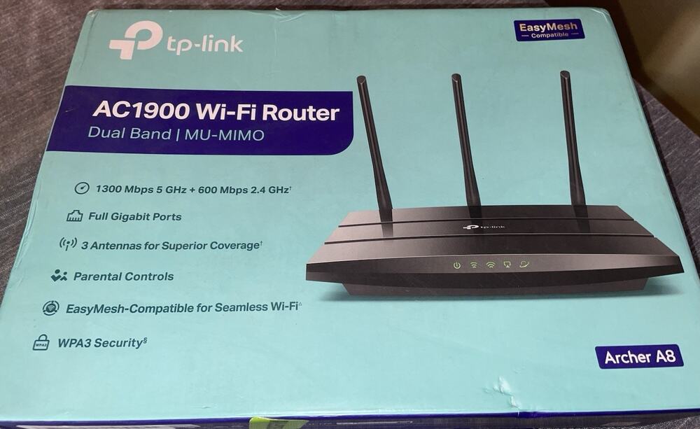 TP-Link AC1900 Smart WiFi Router (Archer A8) - Dual Band Wireless Router